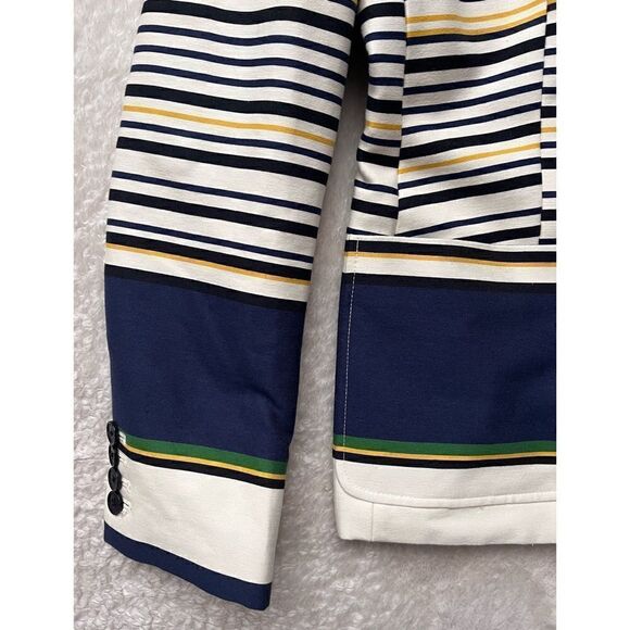 Tommy Hilfiger Preppy Americana Double Breasted Long Sleeve Striped Blazer - Picture 4 of 16